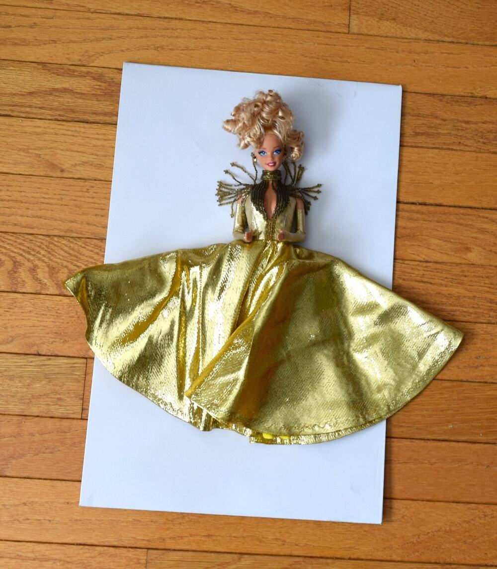 Vtg 1966 Barbie Doll Malaysia Blonde Golden Dress Bruce A.Nygren Ltd Rare kinky